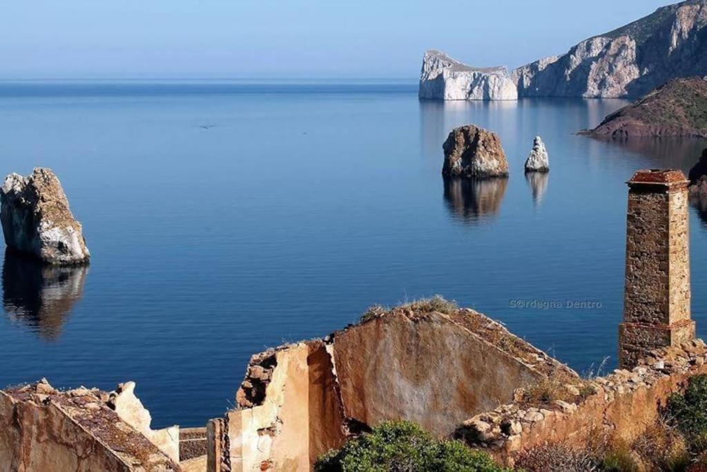 Вилла Tanca Piras - Emozioni A Strapiombo Sul Mare!!! Nebida Экстерьер фото